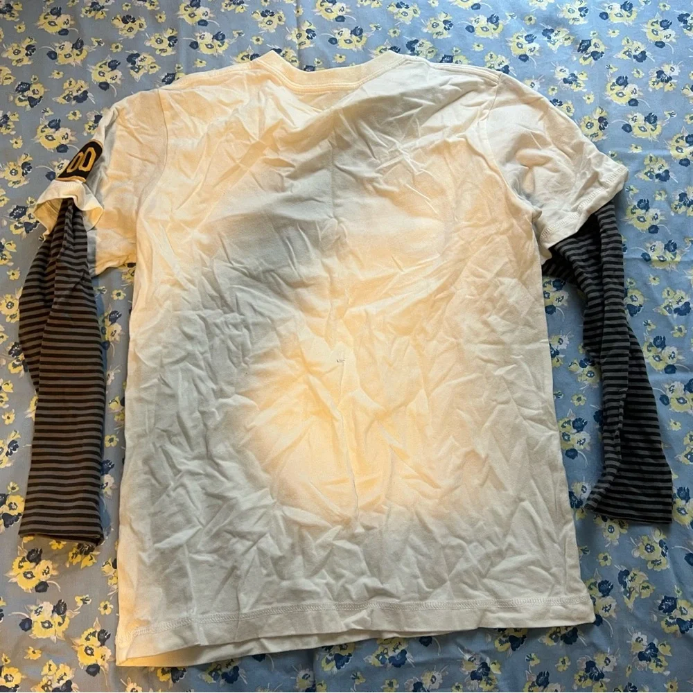 Gap Boys Cotton California Kids Long Sleeve Shirt - White and Black